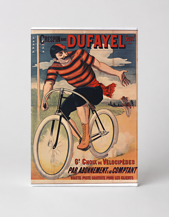 Dufayel Velocipedes 1890s Belle Epoque Cycling Vintage Poster Wall Art