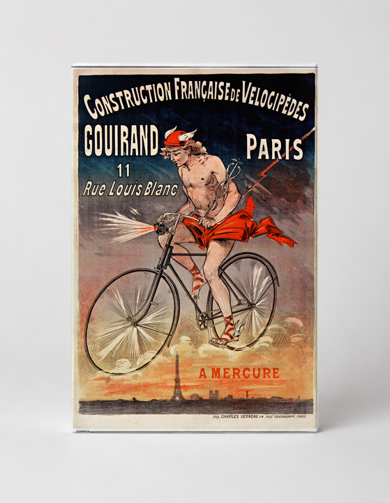 Gouirand Velocipedes 1890s - Belle Époque Vintage Bicycle Poster Wall Art