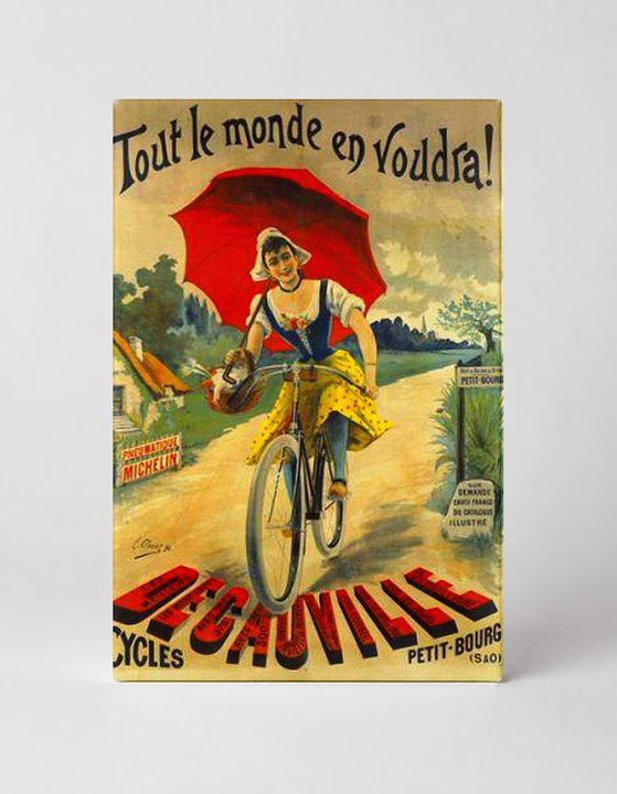 Tout Le Monde En Voudra Decauville Cycles 1890s - Belle Époque Vintage Poster Wall Art