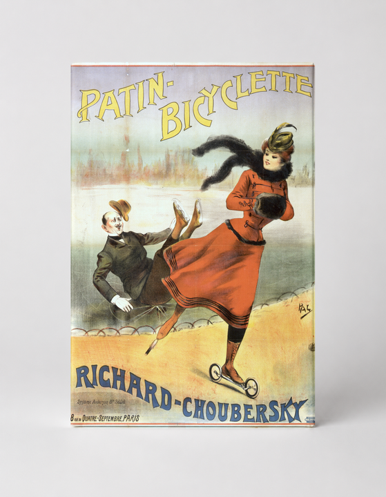 Patin-Bicyclette Richard-Choubersky 1890s - Belle Époque Vintage Poster Wall Art