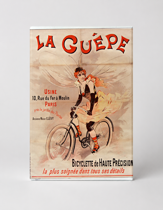 La Guêpe 1890s Bicycle Advertisement - Belle Époque Vintage Poster Wall Art