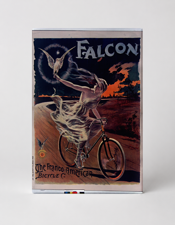 Falcon Franco-American Bicycle Co. 1890s Vintage Advertising Poster Wall Art