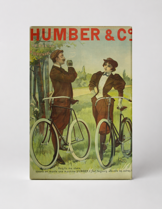 Humber & Co. Bicycles 1890s - Belle Époque Vintage Poster Wall Art
