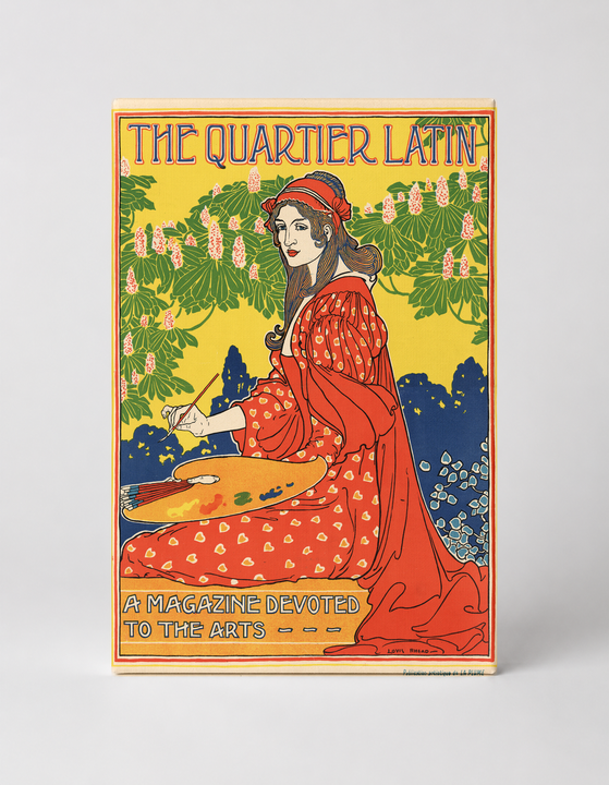 The Quartier Latin 1896 - Art Nouveau Vintage Magazine Poster Wall Art
