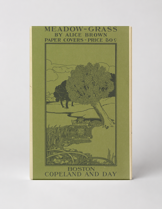 Meadow-Grass by Alice Brown 1895 - Arts & Crafts Vintage Book Cover Poster Wall Art