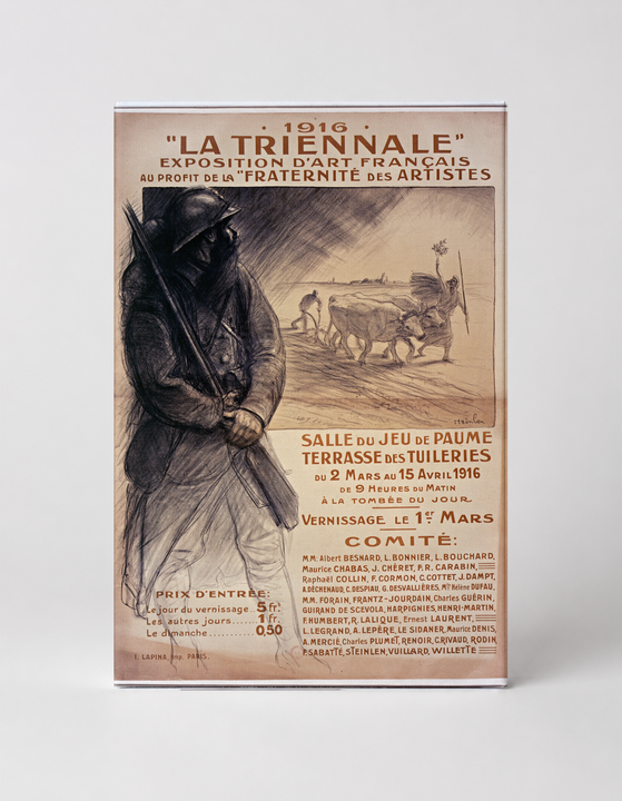La Triennale 1916 French Art Exhibition - Vintage WWI Era Poster Wall Art