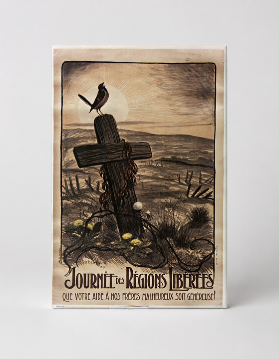 Journée des Régions Libérées 1917 - WWI French Vintage Poster Wall Art
