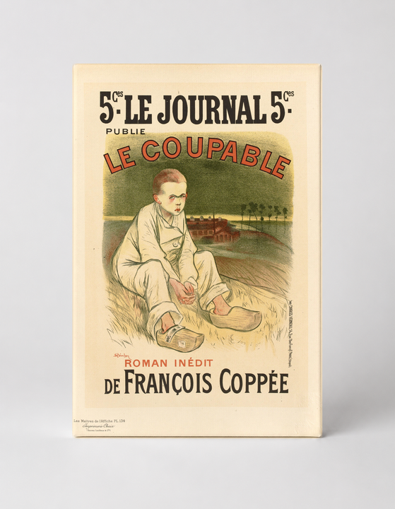 Le Coupable 1896 Le Journal French Vintage Lithograph Poster Wall Art