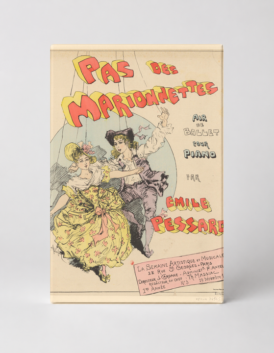 Pas des Marionnettes 1888 - Belle Époque Vintage Ballet Poster Wall Art