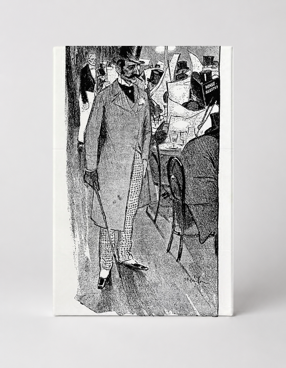 Steinlen Café Scene 1890s - Belle Époque Vintage Lithograph Wall Art
