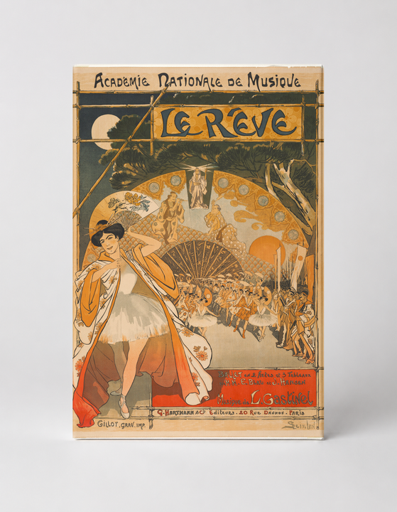 Le Reve 1890s Academie Nationale de Musique - Art Nouveau Vintage Poster Wall Art