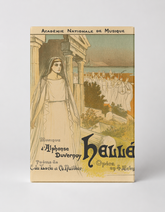Hellé Opéra 1896 - Art Nouveau French Opera Vintage Poster Wall Art