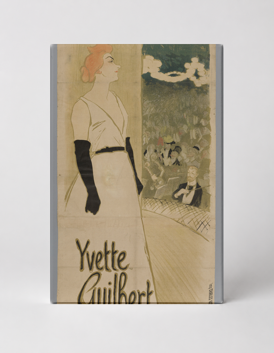 Yvette Guilbert 1894 - Belle Époque Vintage Poster Canvas Wall Art