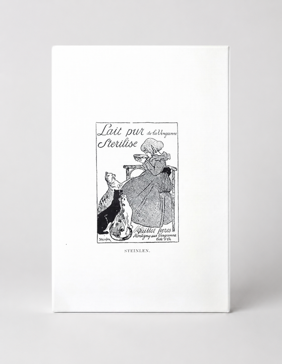 Lait Pur Stérilisé 1894 - Belle Époque Vintage Poster Canvas Wall Art