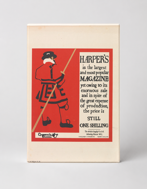 Harper's Magazine 1890s Victorian Advertising Vintage Poster Canvas Wall Art