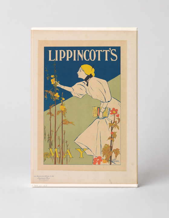 Lippincott's May 1895 - Art Nouveau Vintage Magazine Poster Wall Art