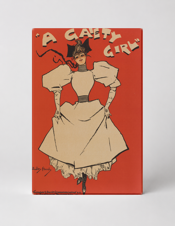 A Gaiety Girl 1893 – Victorian Theatre Vintage Poster Canvas Wall Art