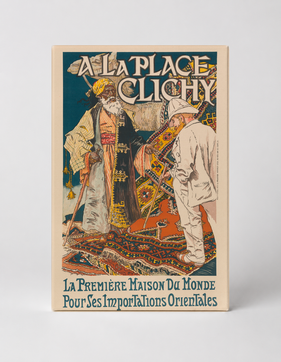 A La Place Clichy 1900 - Orientalist Belle Époque Vintage Poster Wall Art