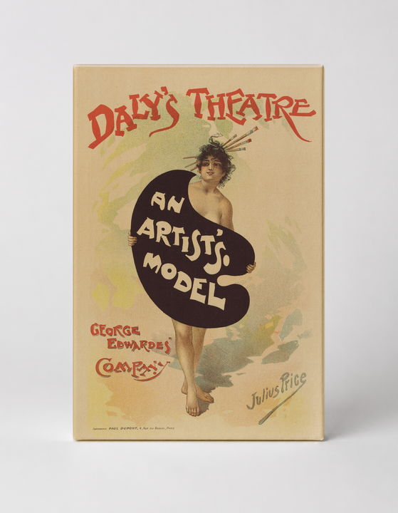 Daly's Theatre An Artist's Model 1895 - Victorian Stage Vintage Poster Wall Art