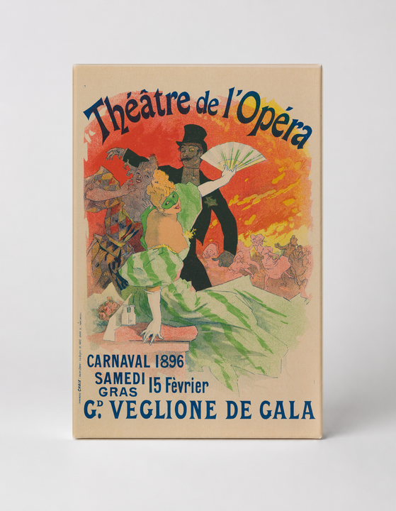 Théâtre de l'Opéra Carnaval 1896 - Belle Époque Vintage Poster Wall Art