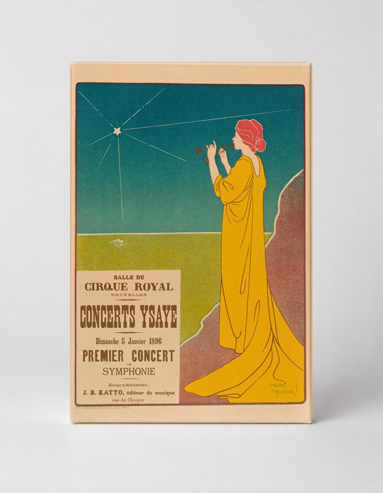Concerts Ysaye 1896 Brussels - Art Nouveau Vintage Poster Wall Art
