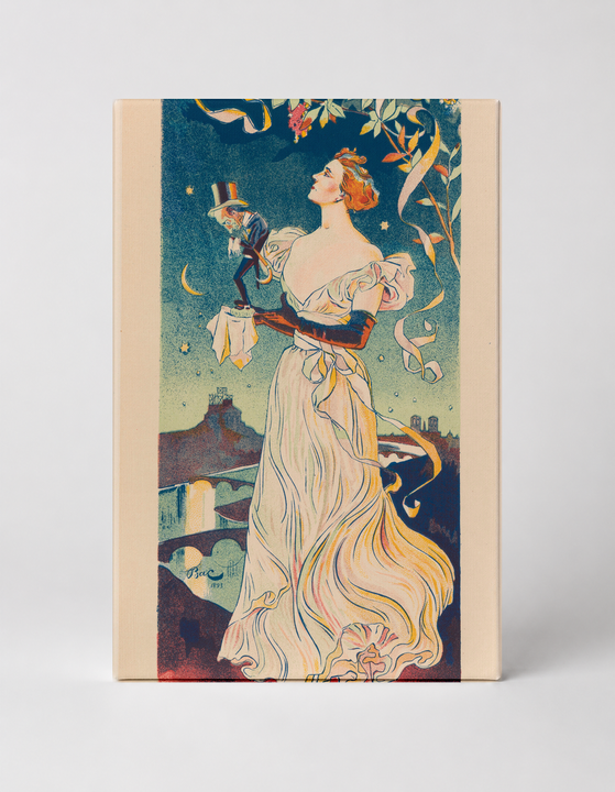 Scala Yvette Guilbert 1890s Belle Époque Vintage Poster Canvas Wall Art