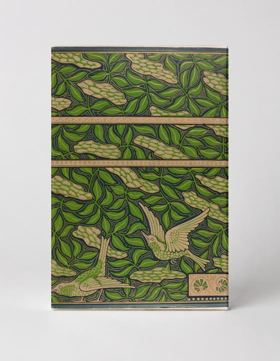Birds and Foliage Art Nouveau Lithograph - Vintage Nature Poster Wall Art