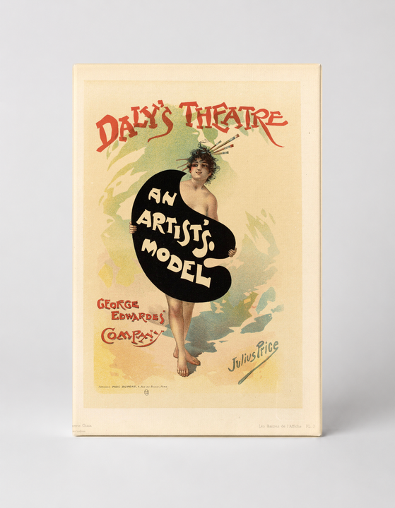 Daly's Theatre An Artist's Model 1895 - Victorian Belle Epoque Vintage Poster Wall Art