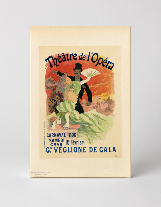 Théâtre de l'Opéra Carnaval 1896 - Belle Époque Vintage Poster Wall Art