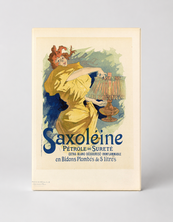 Saxoléine Pétrole de Sûreté 1896 - Art Nouveau Vintage Poster Wall Art