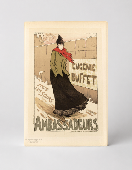 Eugenie Buffet Ambassadeurs 1890s - Belle Époque Vintage Poster Wall Art