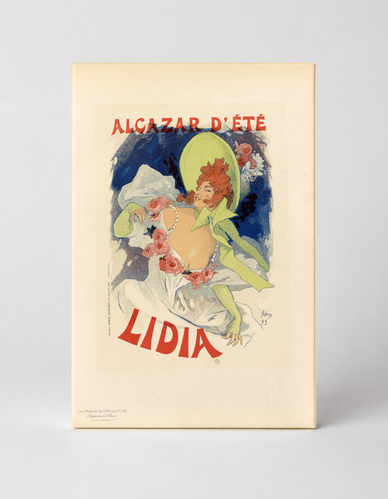 Alcazar d'Été Lidia 1893 - Belle Époque Vintage Poster Canvas Wall Art