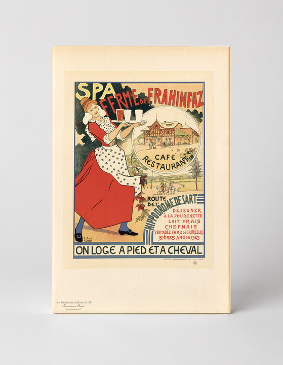 Spa Ferme des Frahinfaz Café Restaurant 1890s - Belle Époque Vintage Poster Wall Art