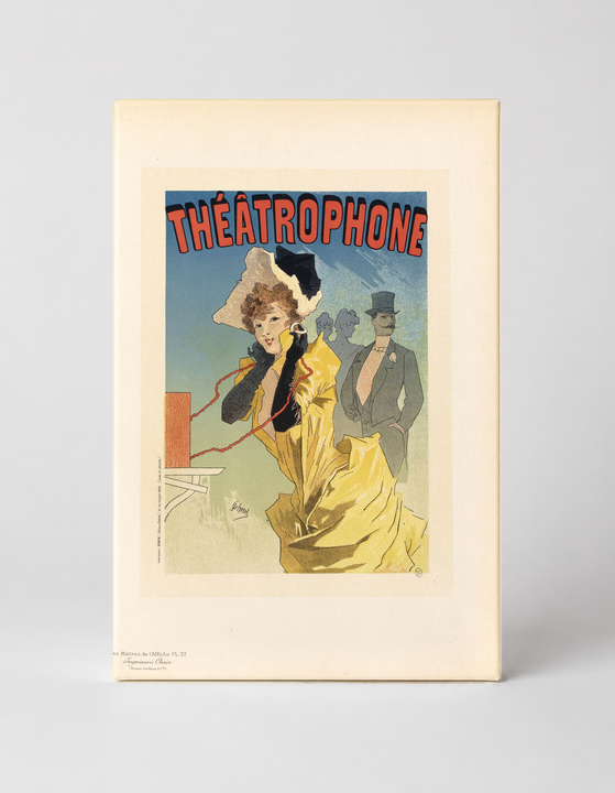 Théâtrophone 1896 - Belle Époque Vintage Poster Canvas Wall Art