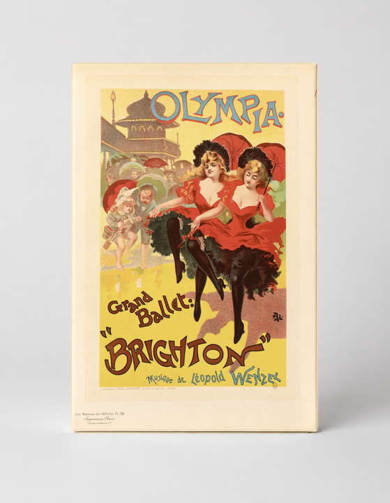 Olympia Grand Ballet Brighton 1894 - Belle Époque Vintage Poster Wall Art