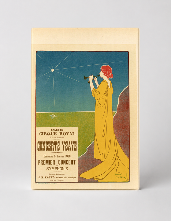 Concerts Ysaye 1896 - Art Nouveau Vintage Poster Wall Art