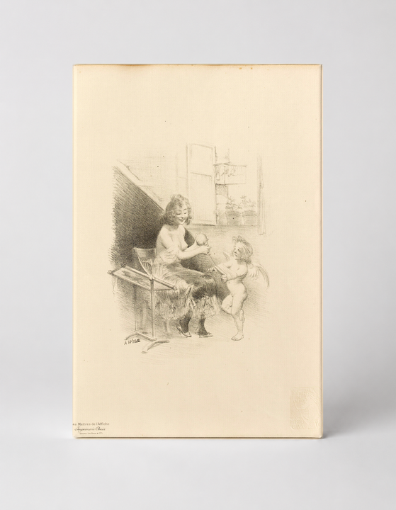 Les Maîtres de l'Affiche Cherub & Child 1890s - Victorian Lithograph Wall Art