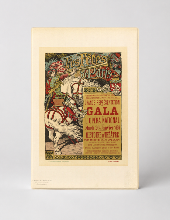 Tres Fetes de Paris 1886 - Belle Époque Vintage Poster Wall Art