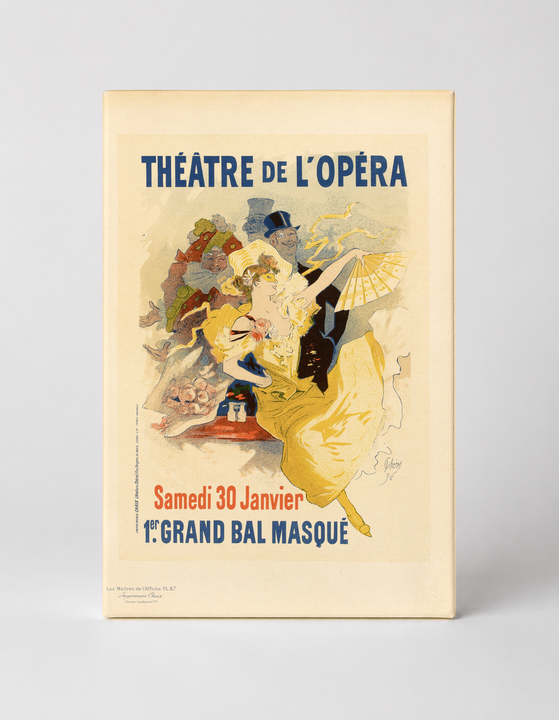 Théâtre de l'Opéra Grand Bal Masqué 1896 - Belle Époque Vintage Poster Wall Art