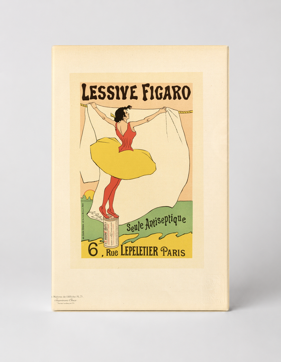 Lessive Figaro 1890s Antiseptic Soap - Belle Époque Vintage Poster Wall Art