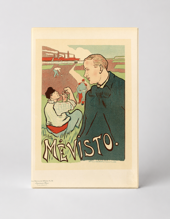 Mevisto 1895 - Belle Epoque Vintage French Poster Canvas Wall Art