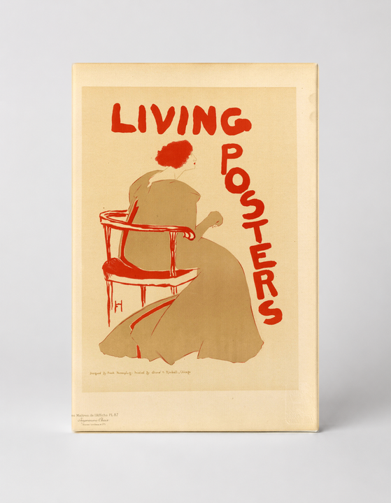 Living Posters 1890s - Art Nouveau Vintage Lithograph Canvas Wall Art
