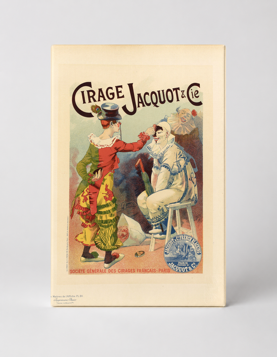 Cirage Jacquot & Cie 1890s - Belle Époque Circus Clown Vintage Poster Wall Art