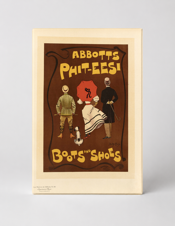 Abbotts Phit-Eesi Boots and Shoes 1900s - Victorian Advertising Vintage Poster Wall Art