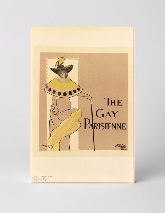 The Gay Parisienne 1890s - Belle Époque Vintage Poster Canvas Wall Art