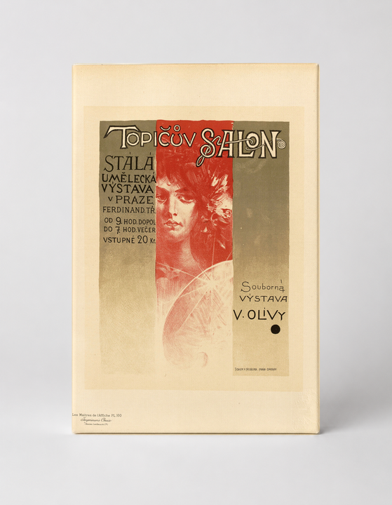 Topicuv Salon Prague 1890s - Art Nouveau Vintage Poster Wall Art