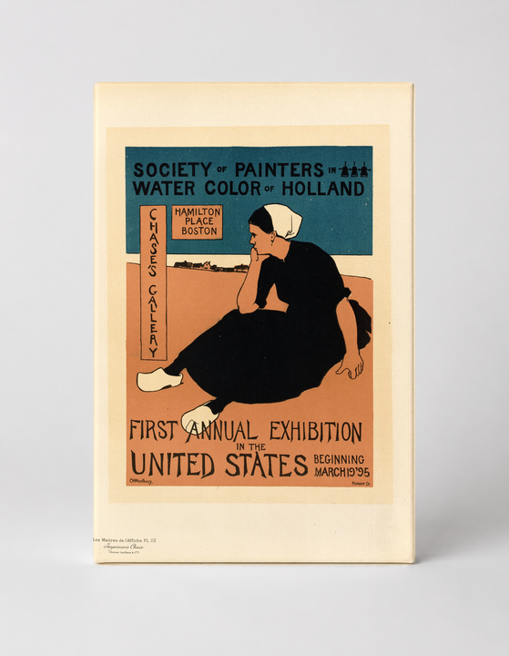 Society of Painters in Water Color of Holland 1895 - Vintage Exhibition Poster Canvas Wall Art