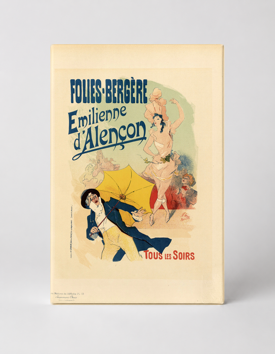 Folies-Bergère Emilienne d'Alençon 1890s - Belle Époque Vintage Poster Wall Art