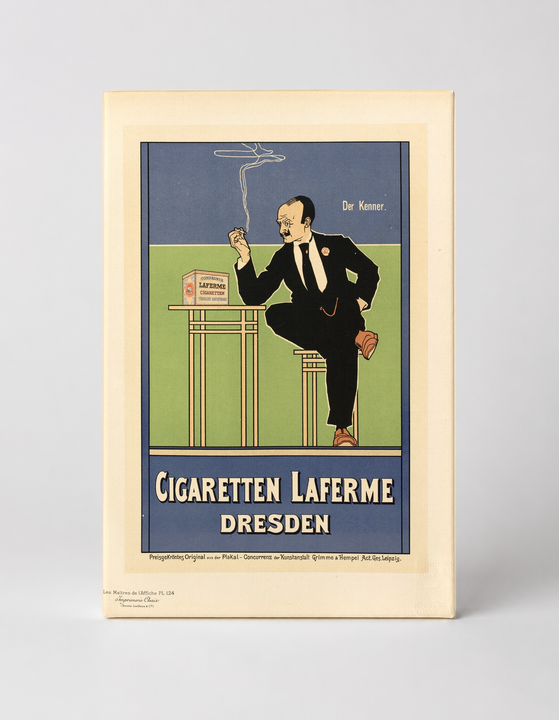 Cigaretten Laferme Dresden 1900s - Vintage German Advertising Poster Wall Art