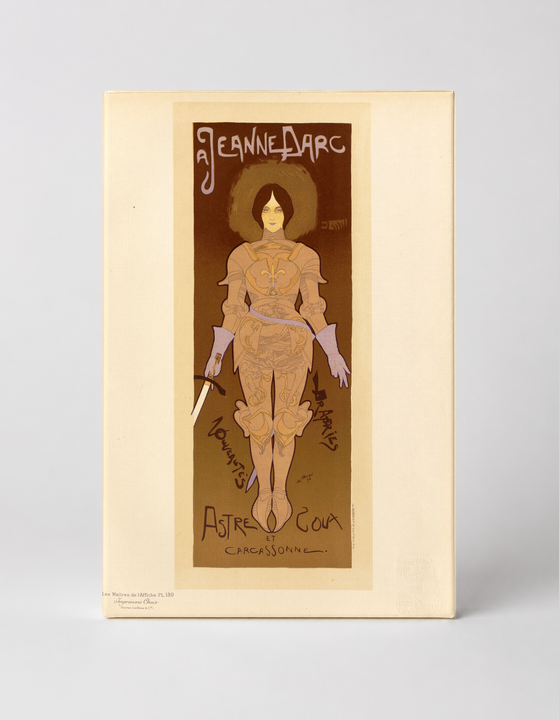 Jeanne d'Arc 1890s Art Nouveau Theatre Vintage Poster Canvas Wall Art